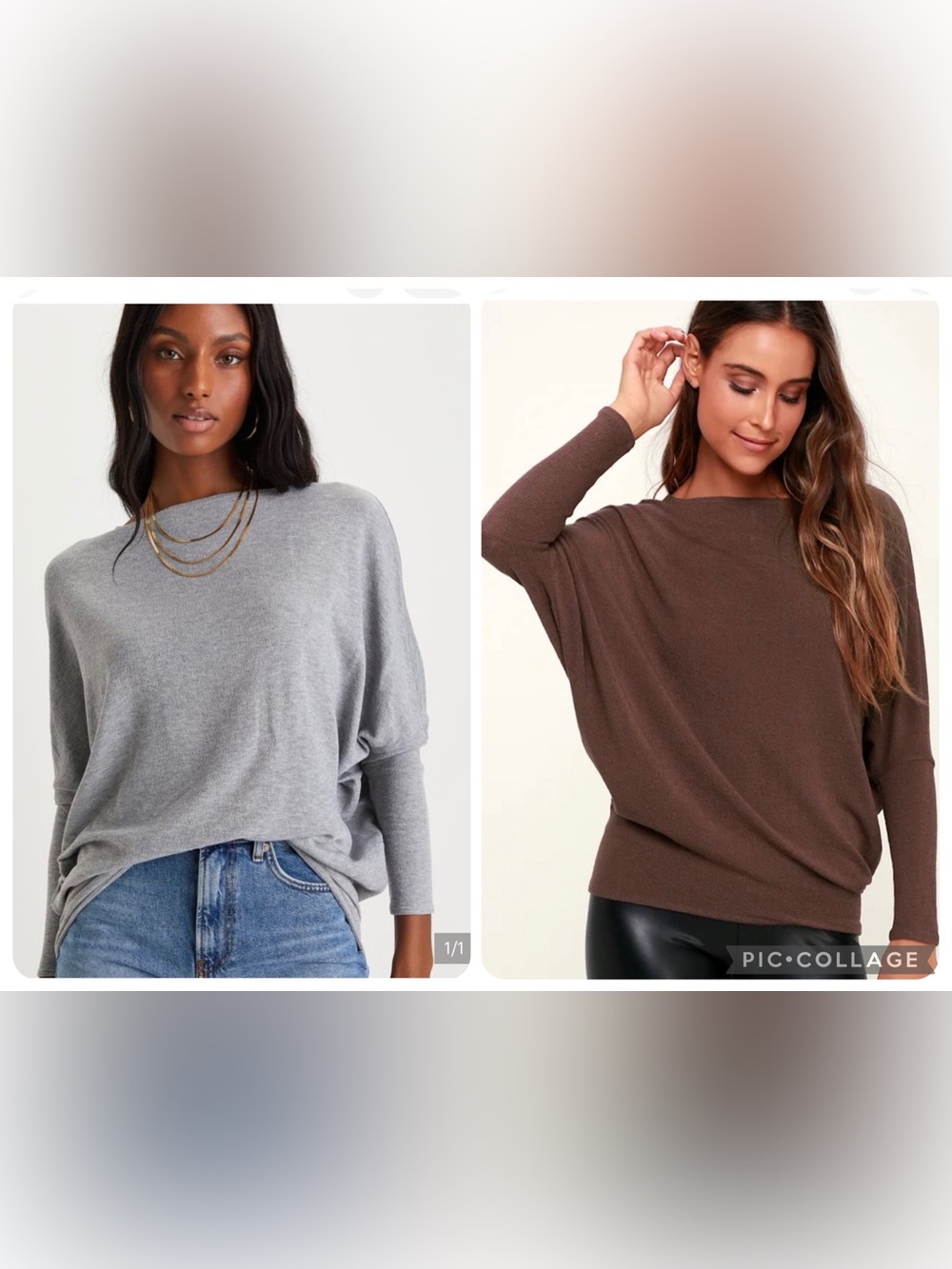 Verla Dolman Long Sleeve Top SET